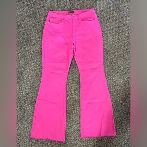 Judy Blue Pink Flare Jeans
